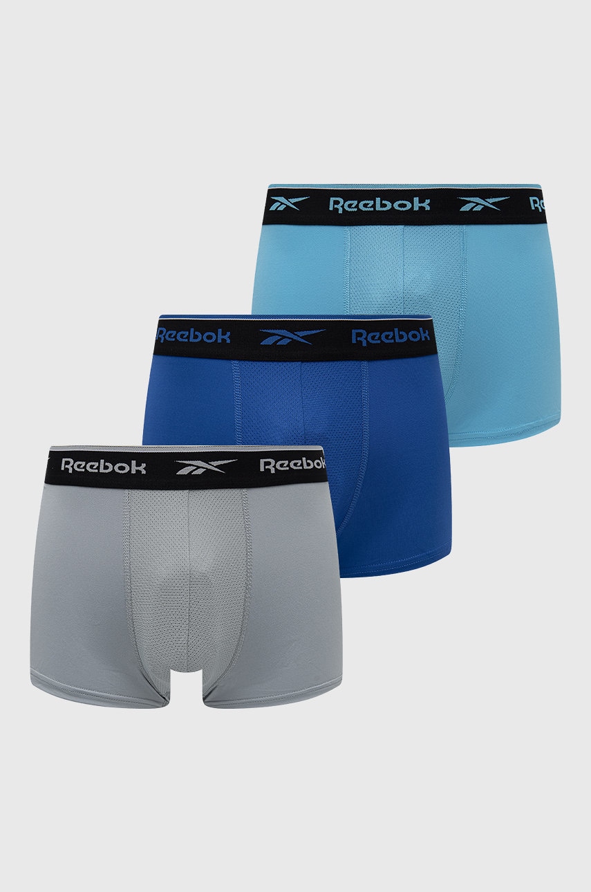 Boxerky Reebok pánské, tyrkysová barva - tyrkysová -  Materiál č. 1: 92% Polyester