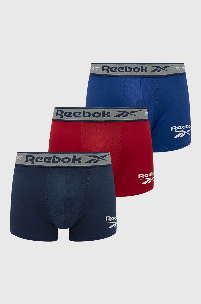 Levně Boxerky Reebok pánské, tmavomodrá barva