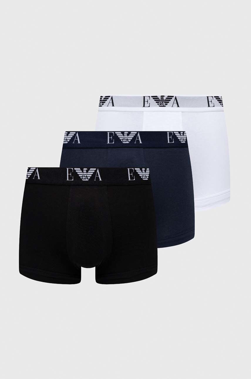 Boxerky Emporio Armani Underwear 3-pack pánské - vícebarevná -  95% Bavlna