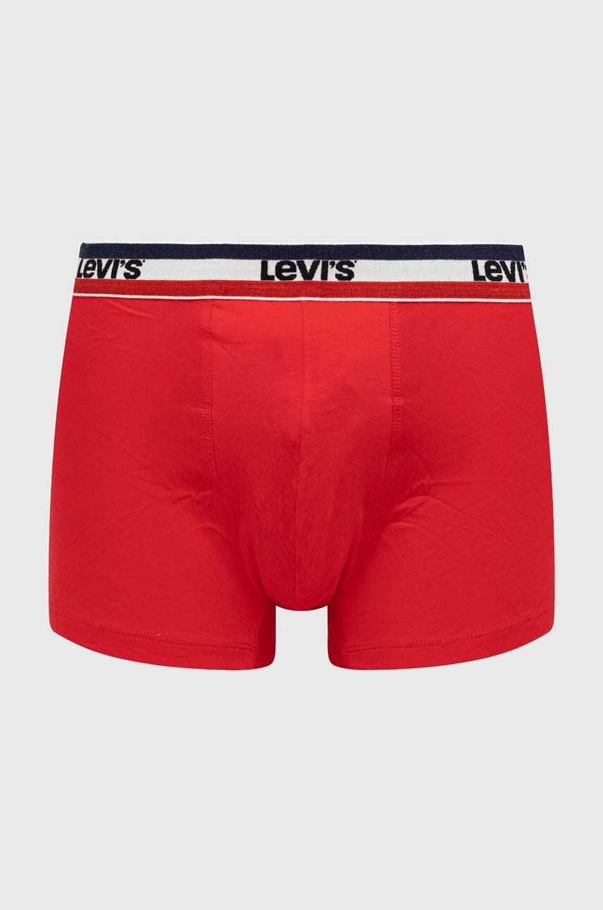 Levi's Boxeri 2-pack Bărbați, Culoarea Roșu 37149.0817-004