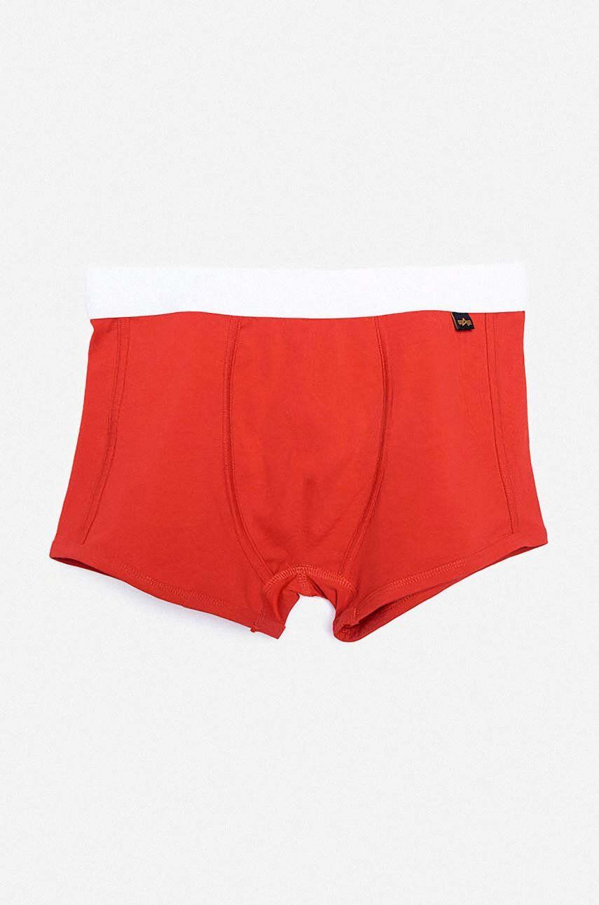 Levně Bavlněné boxerky Alpha Industries 2-pack červená barva, 118924.328-red