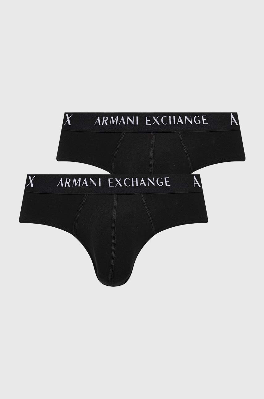 

Слипове Armani Exchange (2 броя) в черно, Черен