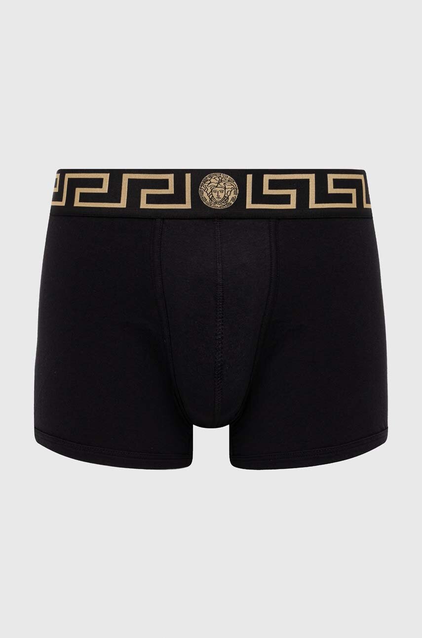 Levně Boxerky Versace pánské, černá barva, AU10028 A232741