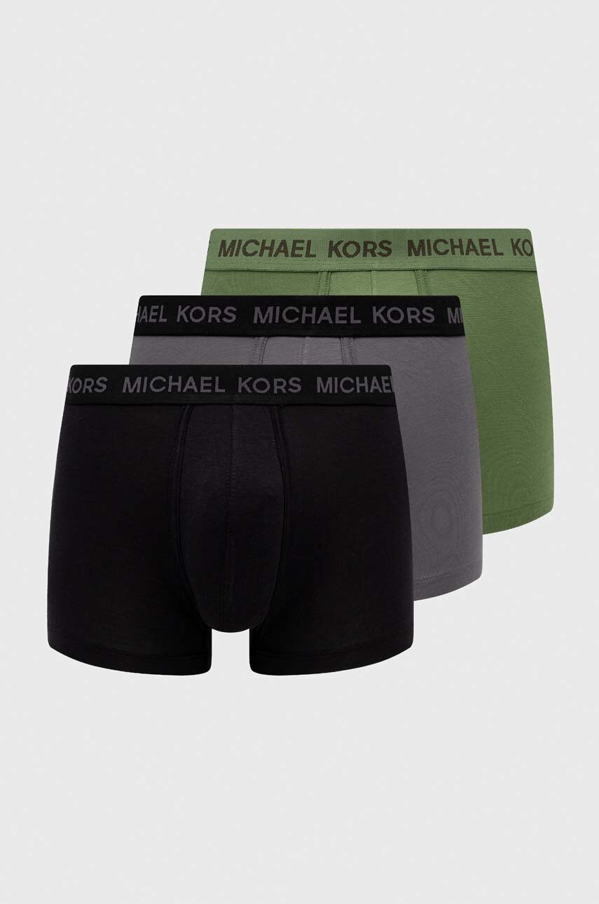 Michael Kors boxeri 3-pack barbati, culoarea verde
