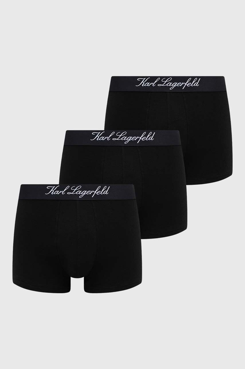 Karl Lagerfeld boxeri 3-pack barbati, culoarea negru 3-PACK imagine noua