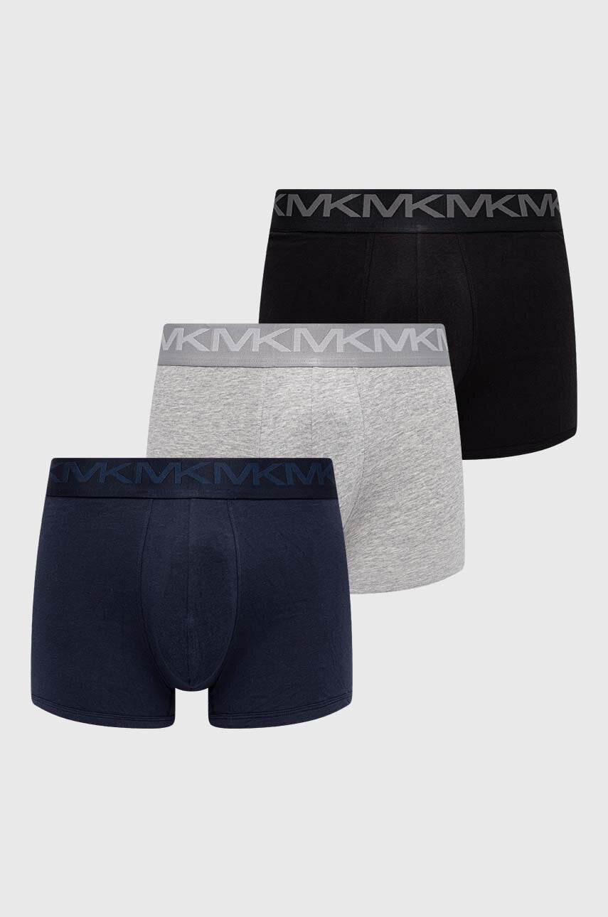 Boxerky Michael Kors 3-pack pánské, tmavomodrá barva