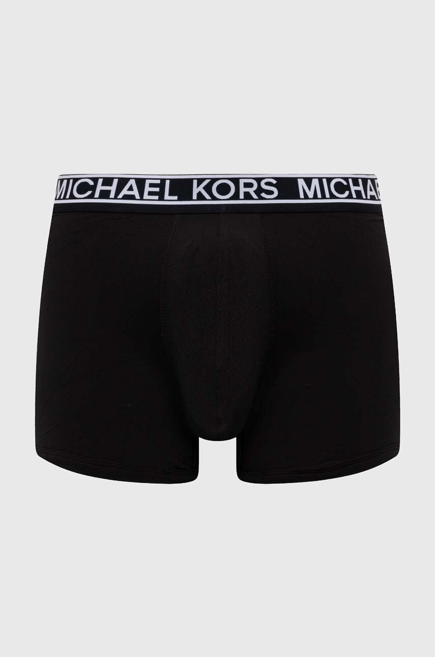 Levně Boxerky Michael Kors 3-pack pánské, černá barva
