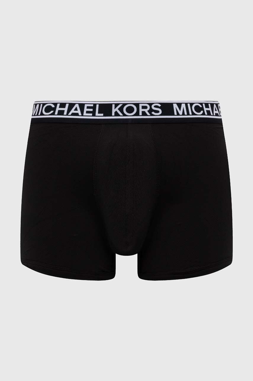 E-shop Boxerky Michael Kors 3-pack pánské, černá barva