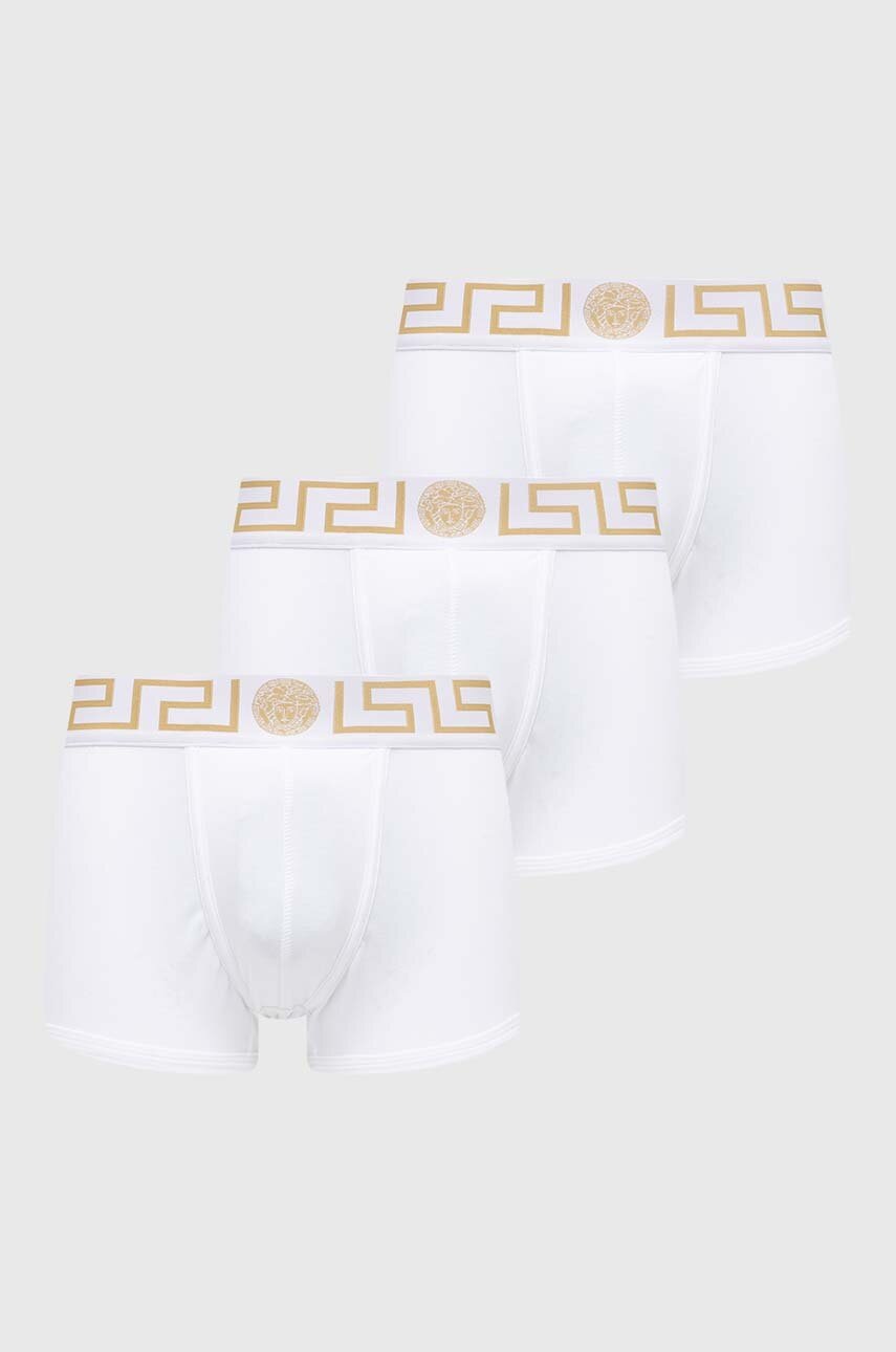 Versace boxeri 3-pack barbati, culoarea alb