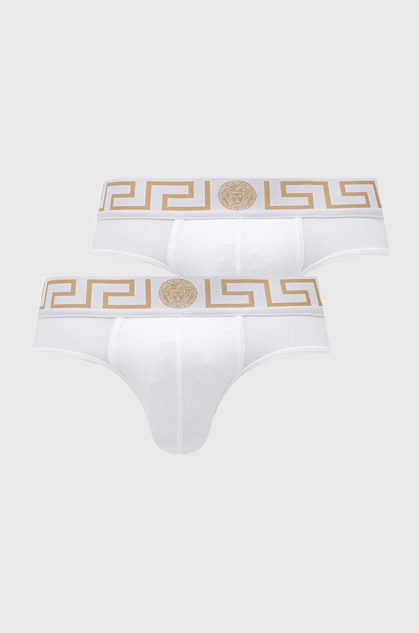 Versace slip 2-pack barbati, culoarea alb