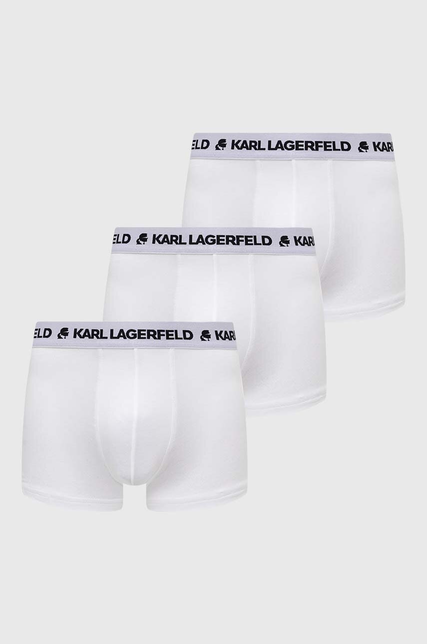 Karl Lagerfeld boxeri 3-pack barbati, culoarea alb