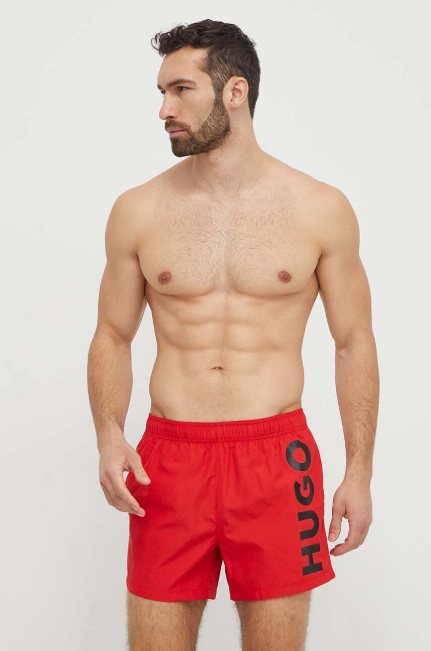 HUGO pantaloni scurti de baie culoarea rosu, 50513979
