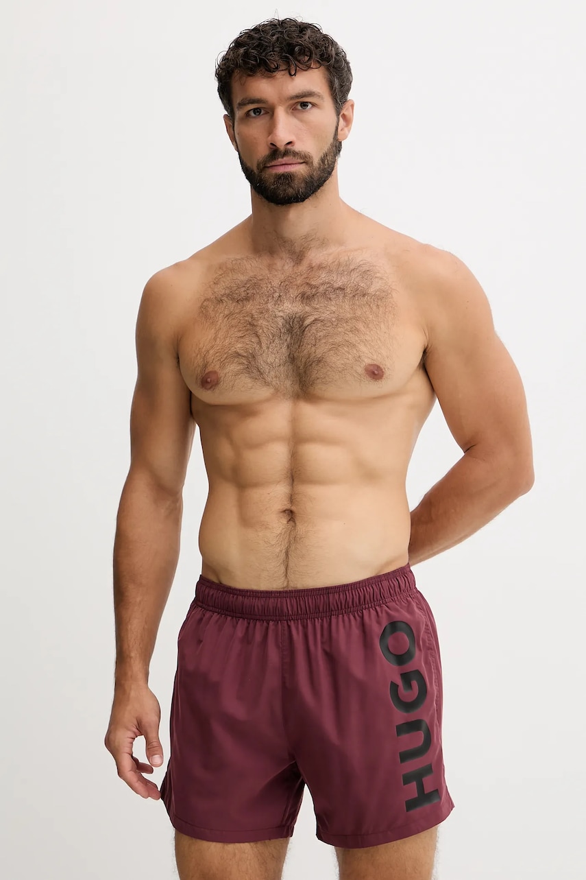 HUGO pantaloni scurți de baie culoarea verde, 50513979