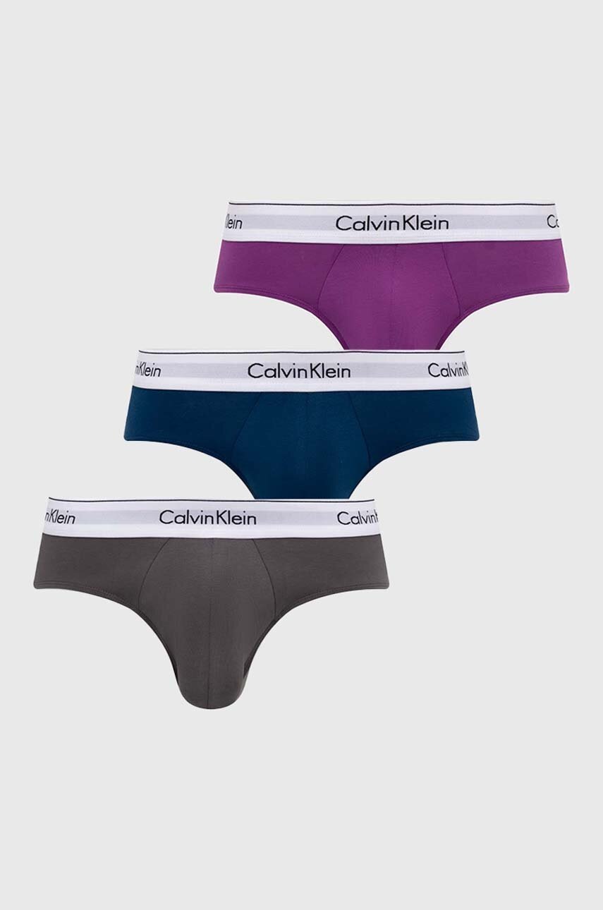

Слипове Calvin Klein Underwear (3 броя) в лилаво 000NB2379A, Виолетов