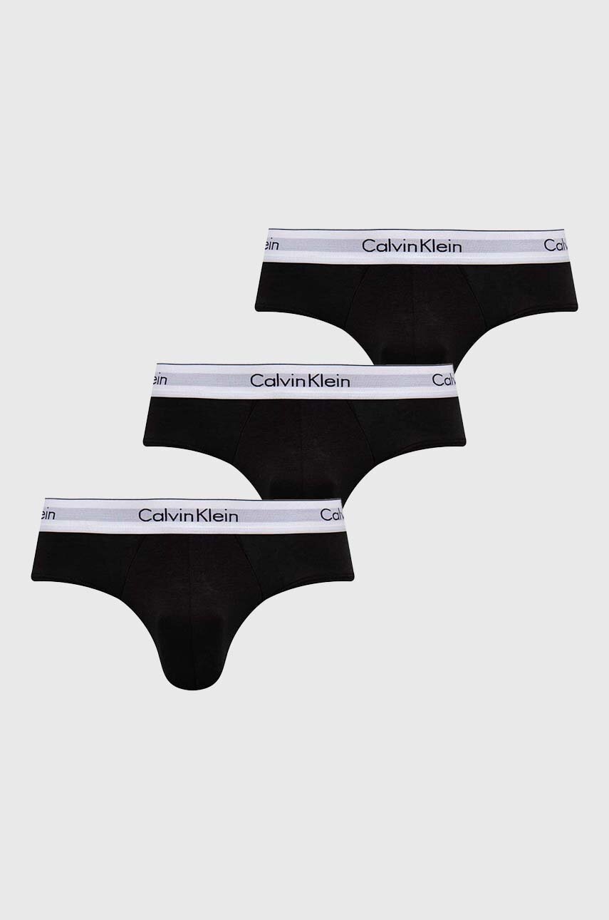 

Слипове Calvin Klein Underwear (3 броя) в черно 000NB2379A, Черен