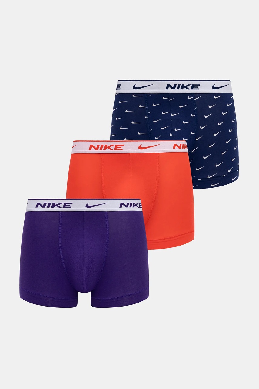 Levně Boxerky Nike 3-pack pánské, modrá barva, 000PKE1008