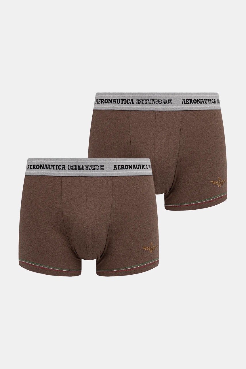 Aeronautica Militare boxeri 2-pack culoarea alb, AM1UBX003