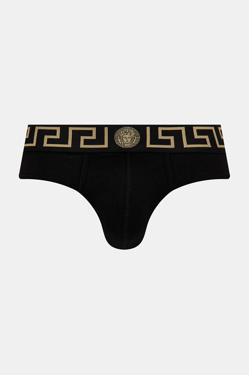 Слипы Versace 3 шт мужские цвет чёрный AU10327 1A10011 Слипы Versace 3 шт мужские цвет чёрный AU10327 1A10011