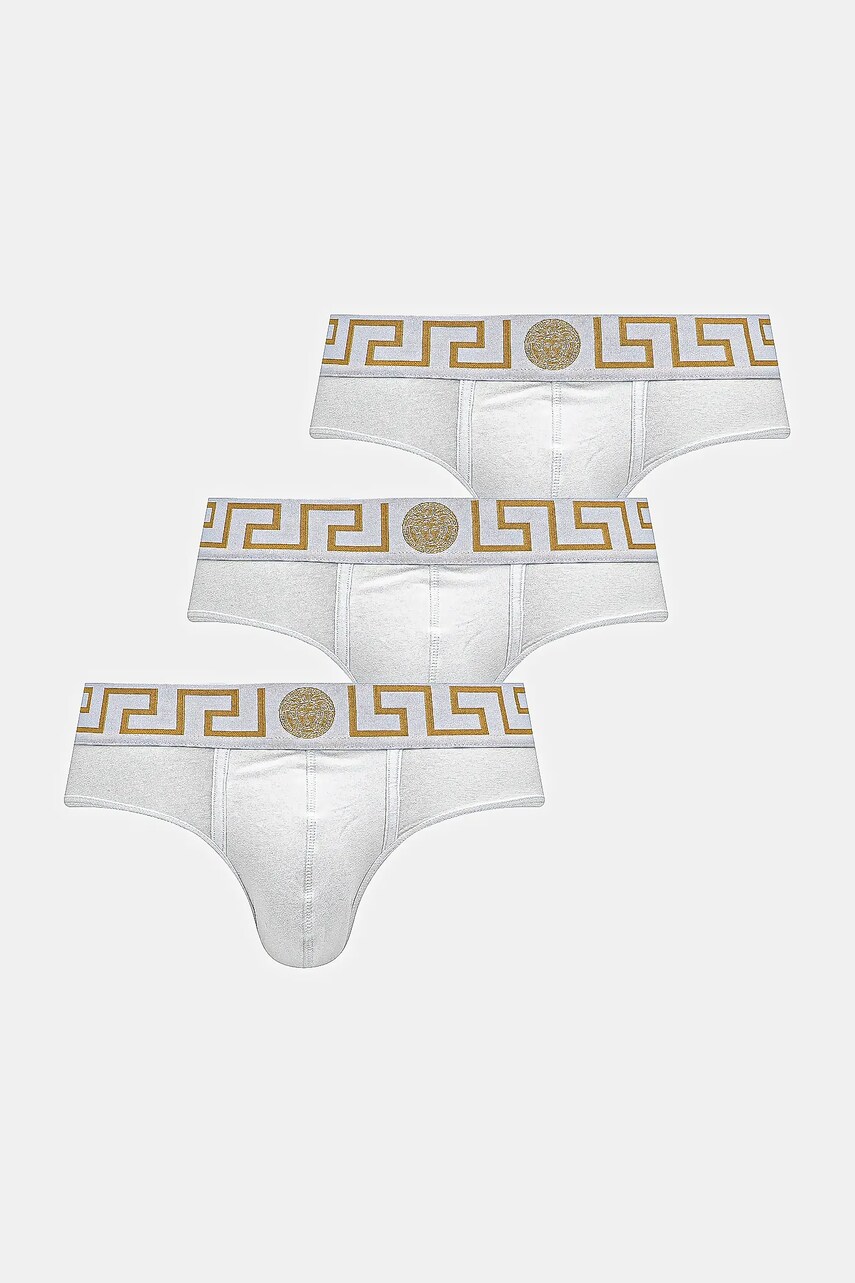 Versace slip 2-pack barbati, culoarea alb, AU10180 1A10011