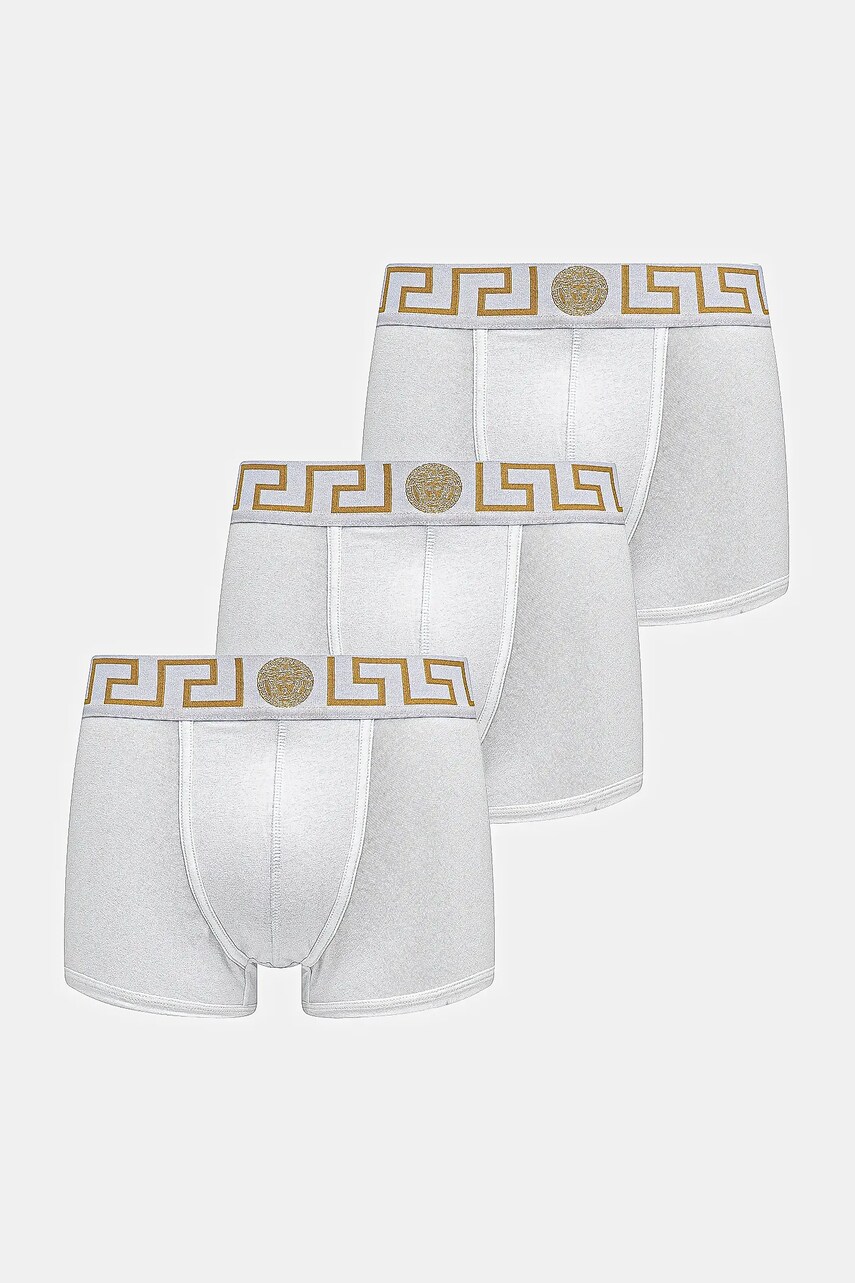 Versace boxeri 3-pack barbati, culoarea alb, AU10326 1A10011