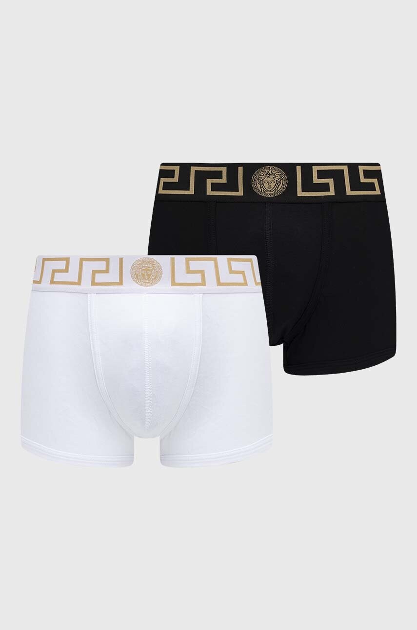 Versace boxeri 2-pack barbati, culoarea alb, AU10181 1A10011