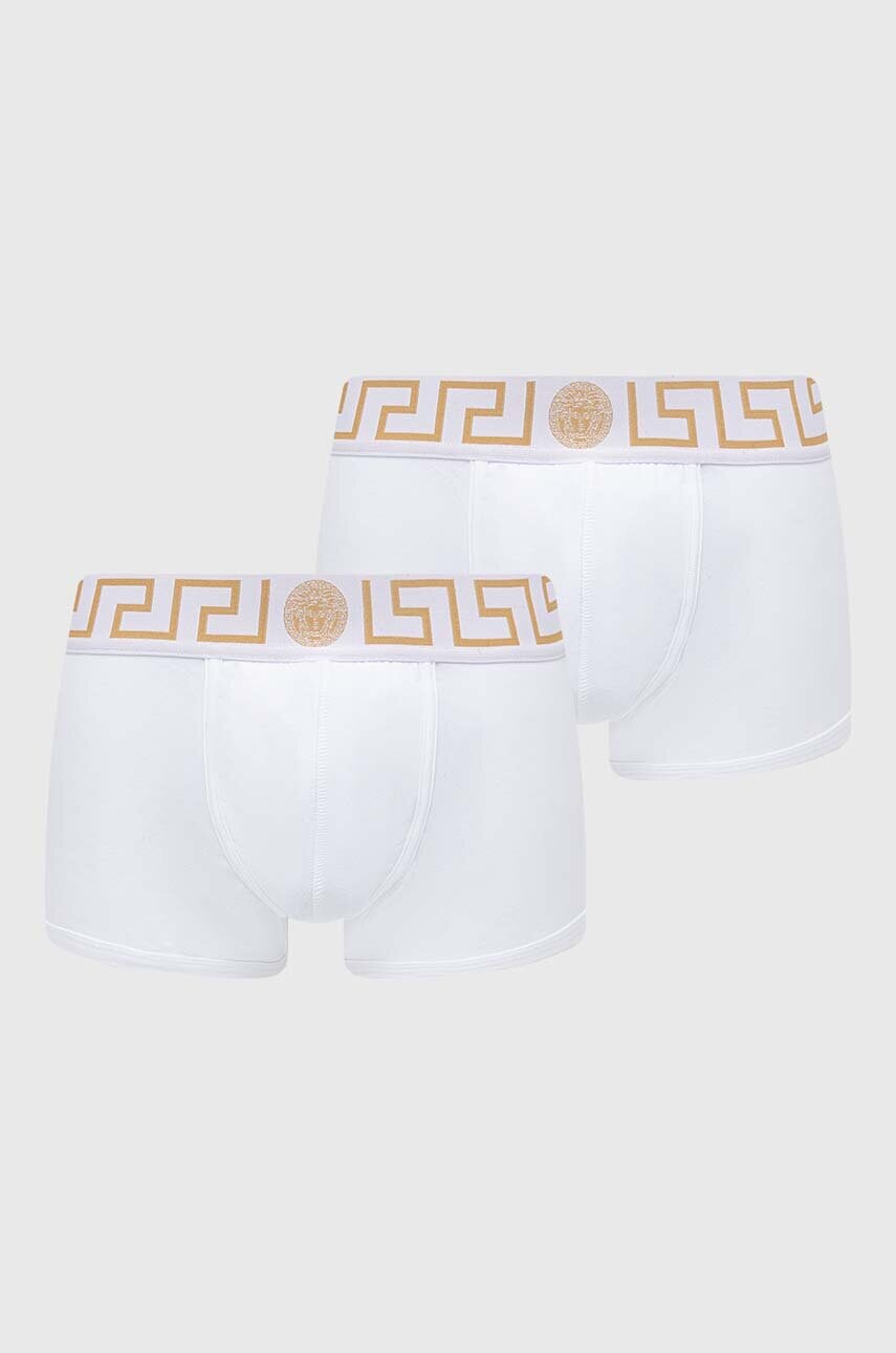 Versace boxeri 2-pack barbati, culoarea alb, AU10181 1A10011