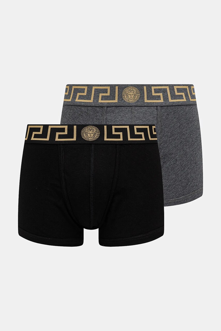 Versace boxeri 2-pack barbati, culoarea negru, AU10181 1A10011