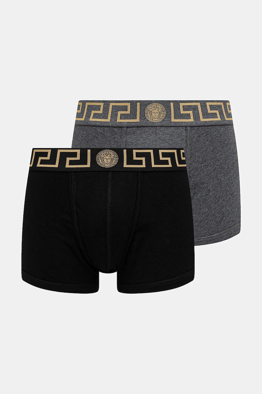 Versace boxeri 2-pack barbati, culoarea negru, AU10181 1A10011