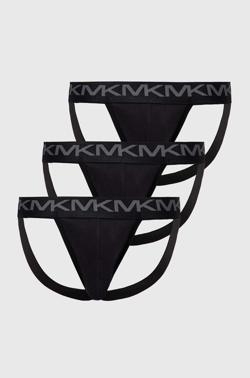 Michael Kors jockstrap 3-pack culoarea negru