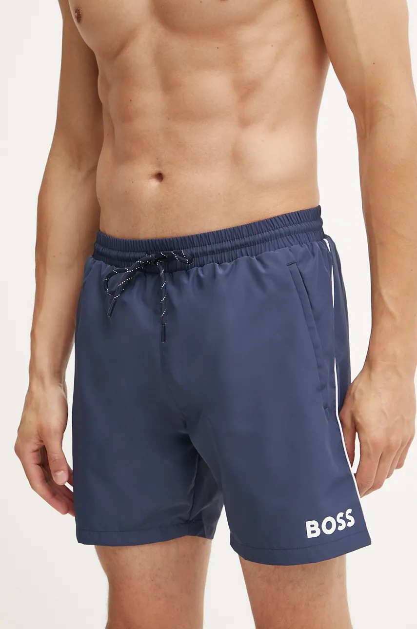 BOSS pantaloni scurti de baie culoarea albastru marin, 50514429