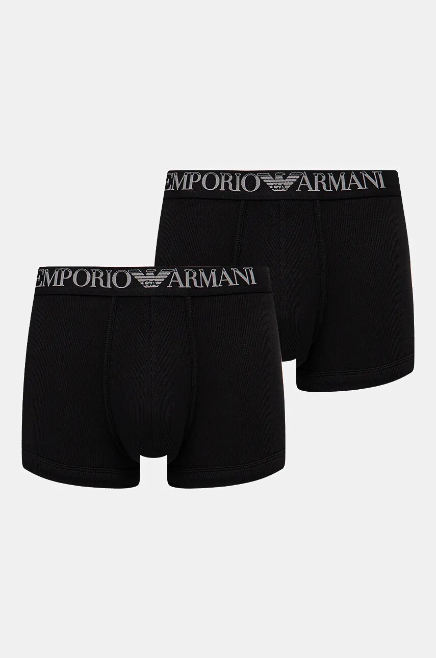 

Боксерки Emporio Armani Underwear (2 чифта) в черно 112023 4R502, Черен