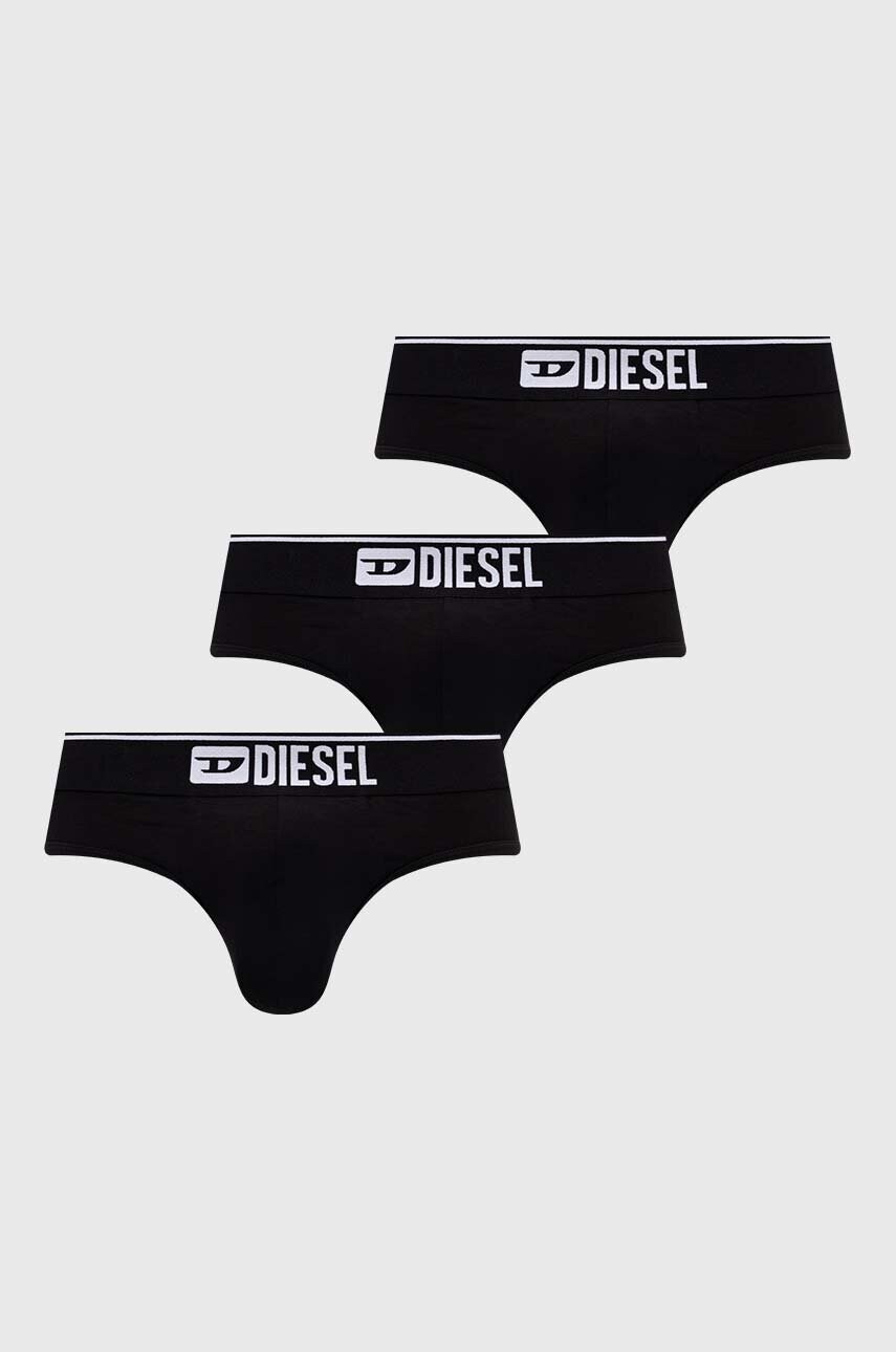 Diesel slip UMBR-ANDRETHREEPACK 3-pack barbati, culoarea negru, 00SH05.0GDAC