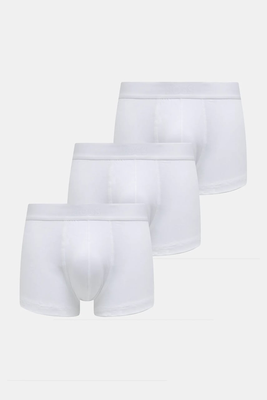 BOSS bokserki Trunk 3P BOSS ONE 3-pack męskie kolor biały 50544263