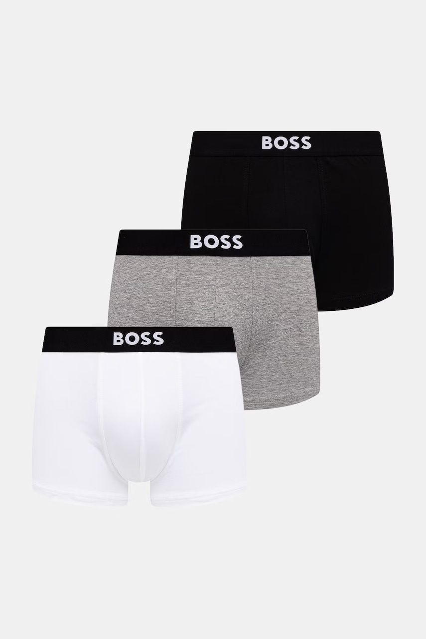 Levně BOSS boxerky pánské bavlněné s elastanem Trunk 3P BOSS ONE 3-pack