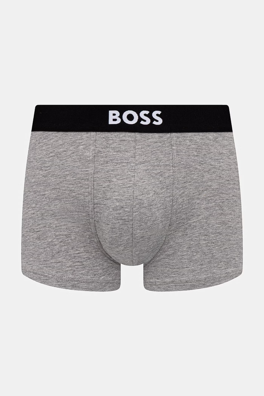 BOSS boxerky pánske bavlnené s elastanom Trunk 3P BOSS ONE 3-pack