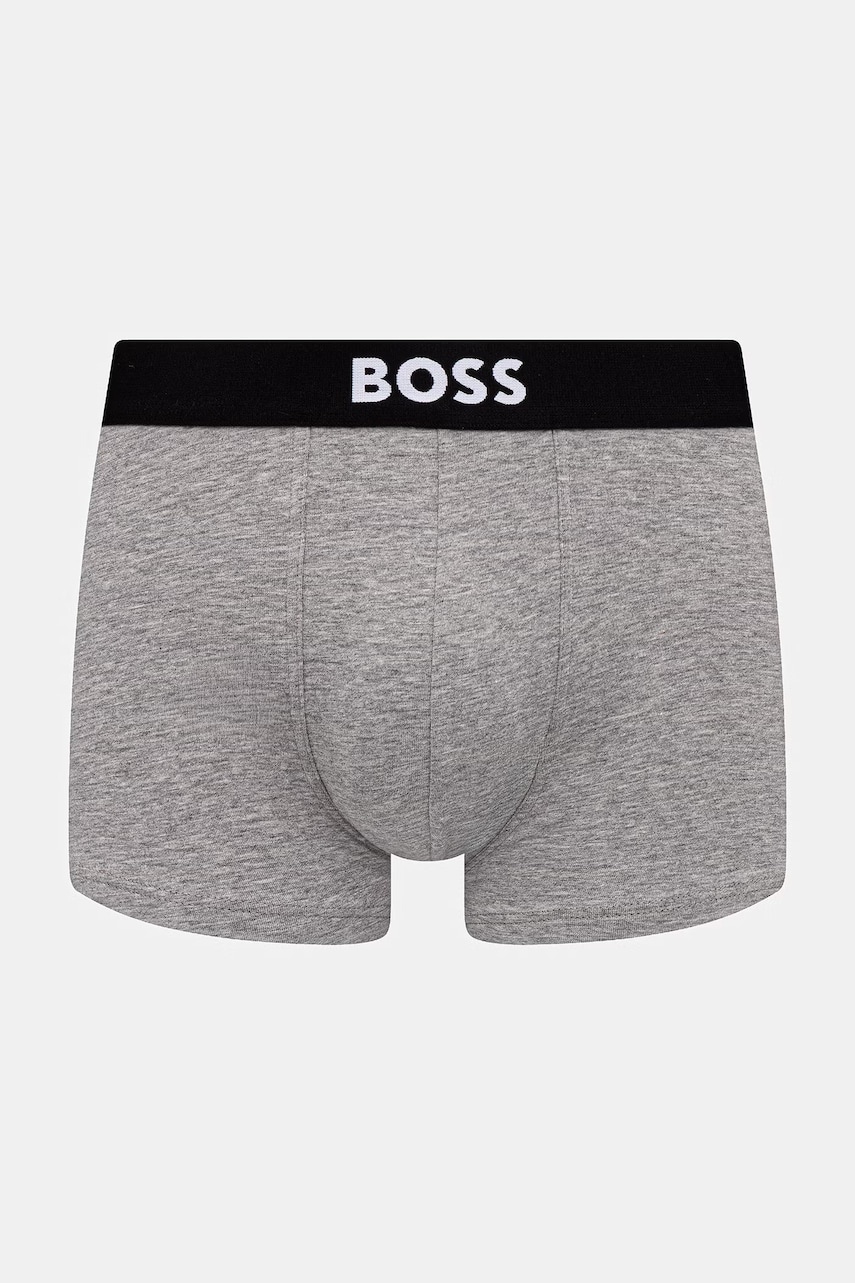 BOSS boxerky pánske bavlnené s elastanom Trunk 3P BOSS ONE 3-pack