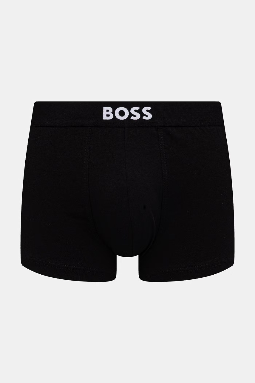 BOSS boxerky pánske bavlnené s elastanom Trunk 3P BOSS ONE 3-pack