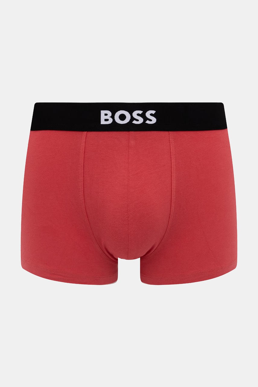 BOSS boxerky pánske bavlnené s elastanom Trunk 3P BOSS ONE 3-pak