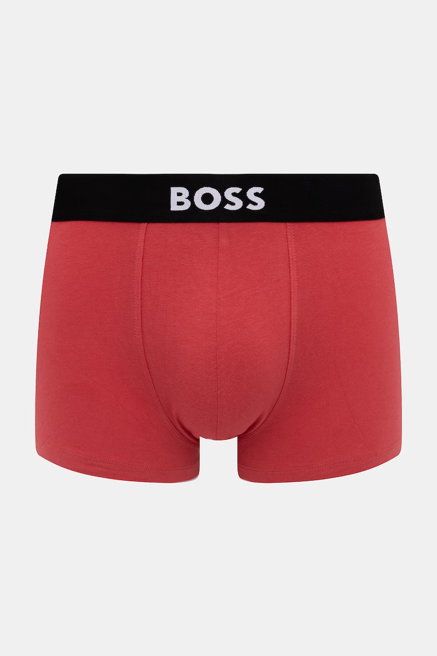 BOSS boxerky pánske bavlnené s elastanom Trunk 3P BOSS ONE 3-pak