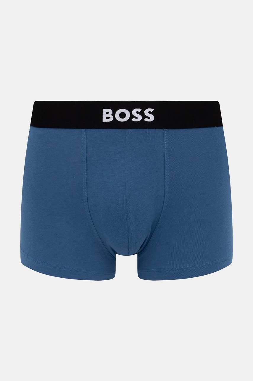 BOSS boxerky pánske bavlnené s elastanom Trunk 3P BOSS ONE 3-pak
