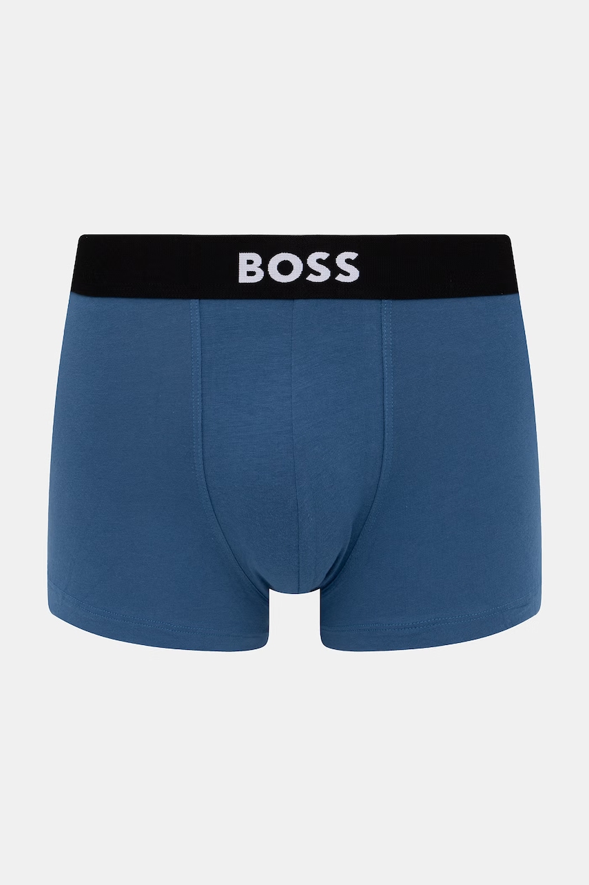 BOSS boxerky pánske bavlnené s elastanom Trunk 3P BOSS ONE 3-pak