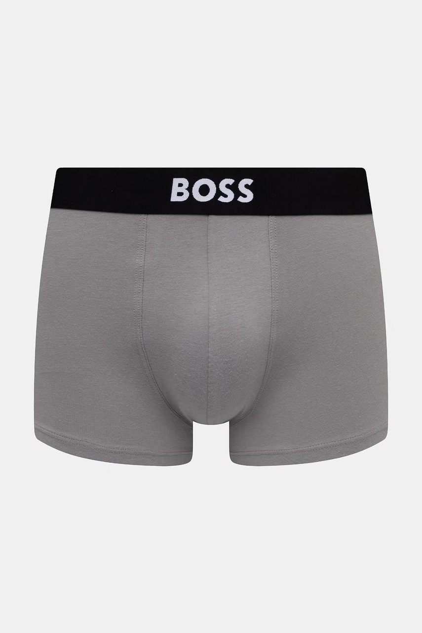 BOSS boxerky pánske bavlnené s elastanom Trunk 3P BOSS ONE 3-pak
