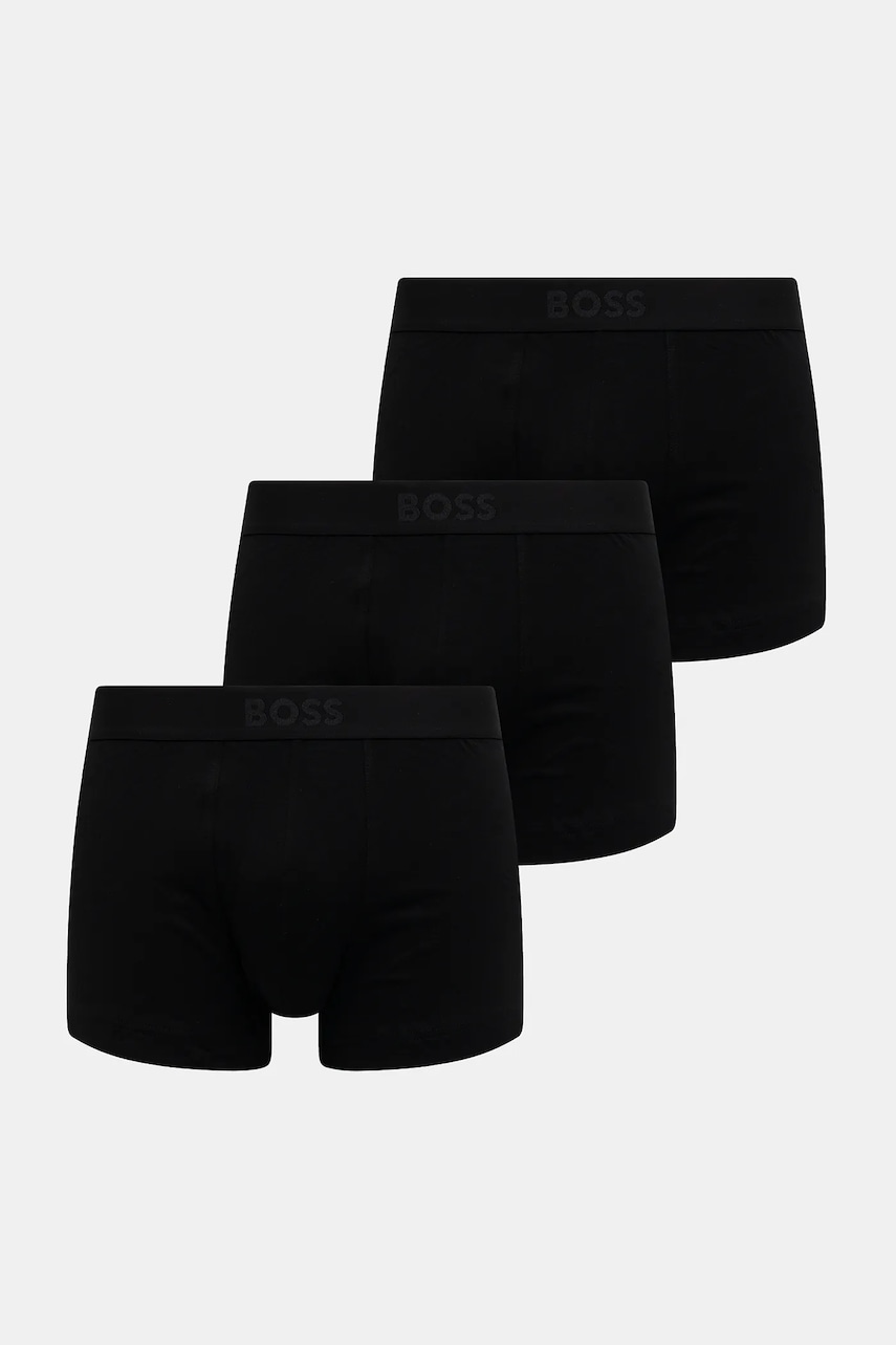 BOSS boxeri 3-pack culoarea negru, 50544263