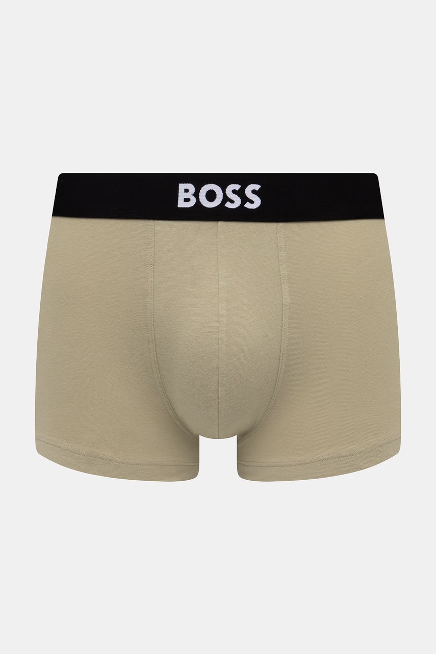 BOSS boxerky pánske bavlnené s elastanom Trunk 3P BOSS ONE 3-pak