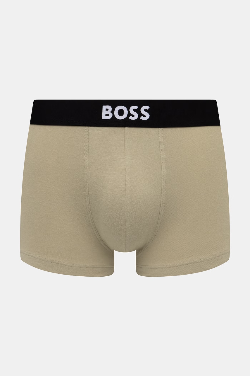 BOSS boxerky pánske bavlnené s elastanom Trunk 3P BOSS ONE 3-pak