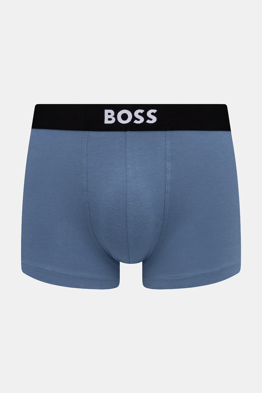 BOSS boxerky pánske bavlnené s elastanom Trunk 3P BOSS ONE 3-pak
