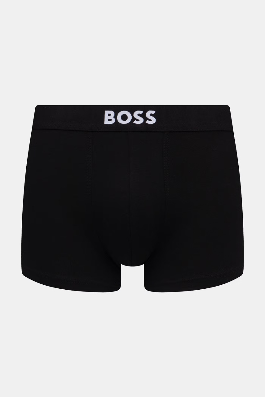 BOSS boxerky pánske bavlnené s elastanom Trunk 3P BOSS ONE 3-pak