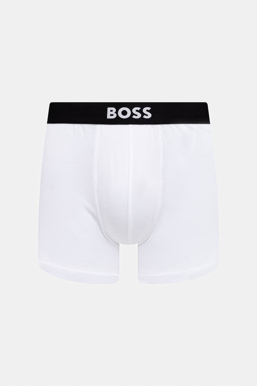BOSS priliehavé boxerky pánske bavlnené s elastanom BoxerBr 3P BOSS ONE 3-pak