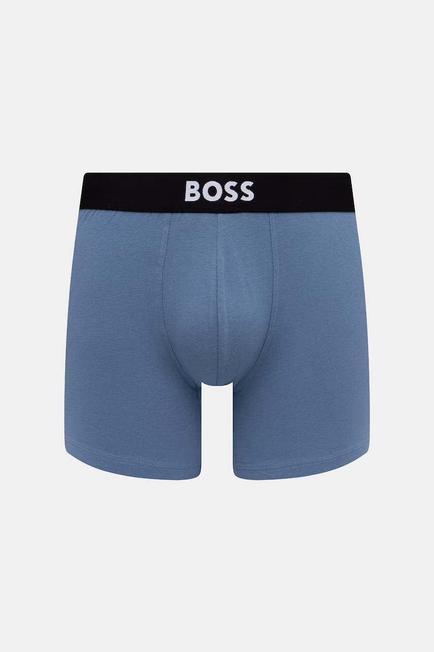 BOSS priliehavé boxerky pánske bavlnené s elastanom BoxerBr 3P BOSS ONE 3-pak