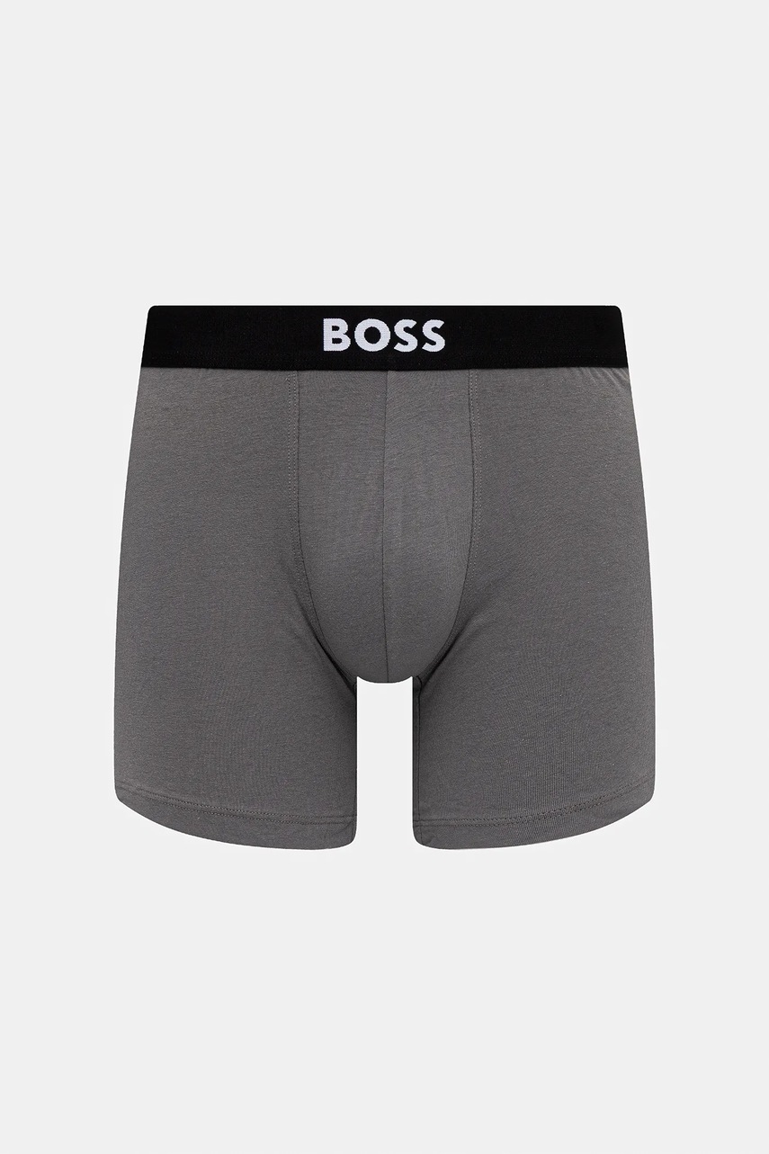 BOSS priliehavé boxerky pánske bavlnené s elastanom BoxerBr 3P BOSS ONE 3-pak